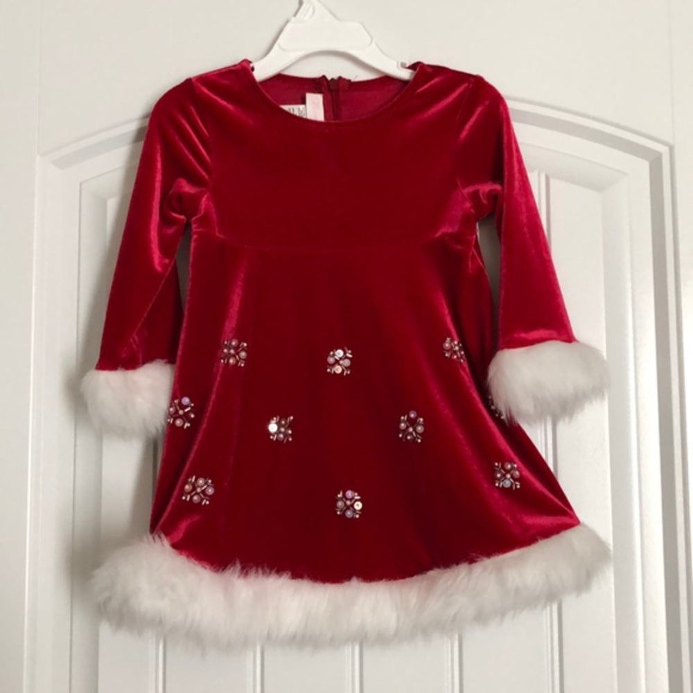 Bonnie Jean Baby Toddler Girls Dress Christmas 18M
